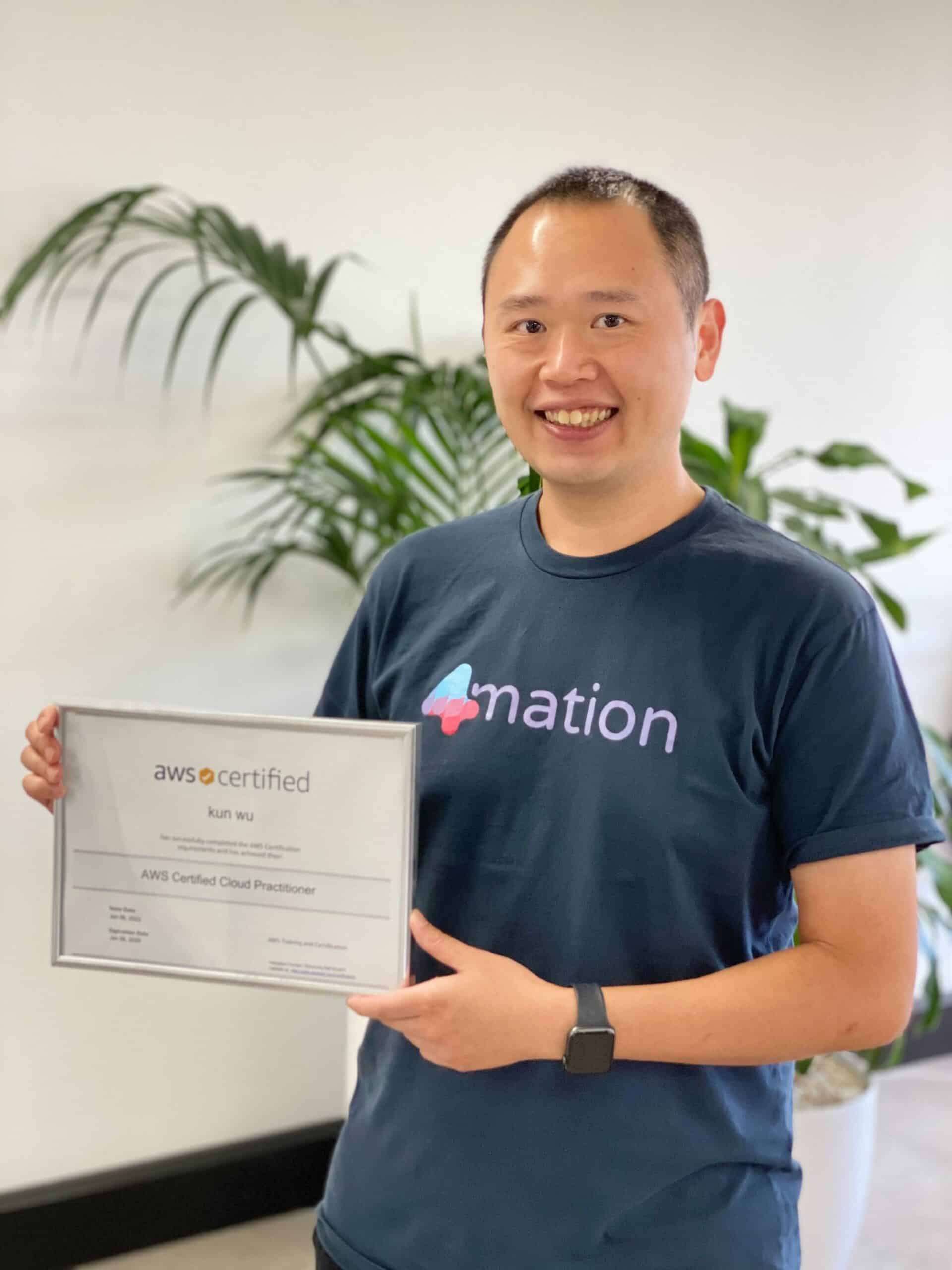employee awarded for study
